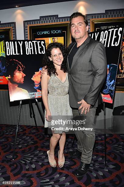 Jennifer DeLia and Burton Machen attend the BILLY BATES LA Premiere Directed By Jennifer DeLia, Starring James Wirt And Savannah Welchl, Produced By...