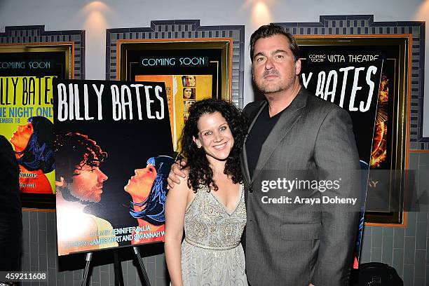 Jennifer DeLia and Burton Machen attend the BILLY BATES LA Premiere Directed By Jennifer DeLia, Starring James Wirt And Savannah Welchl, Produced By...