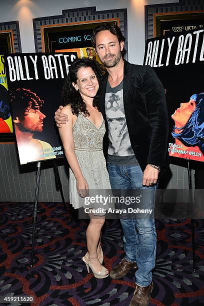 Jennifer DeLia and James Wirt attend the BILLY BATES LA Premiere Directed By Jennifer DeLia, Starring James Wirt And Savannah Welchl, Produced By...