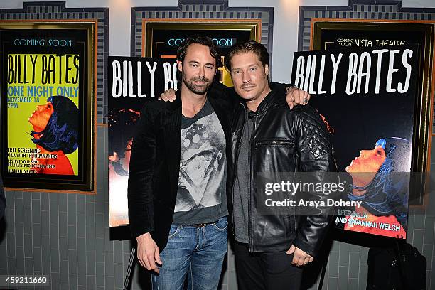 James Wirt and Sean Kanan attend the BILLY BATES LA Premiere Directed By Jennifer DeLia, Starring James Wirt And Savannah Welchl, Produced By Julie...