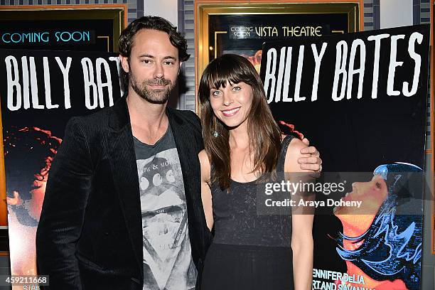 James Wirt and Savannah Welch attend the BILLY BATES LA Premiere Directed By Jennifer DeLia, Starring James Wirt And Savannah Welchl, Produced By...