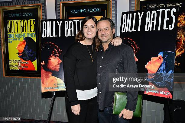 Julie Pacino and Steven G. Kaplan attend the BILLY BATES LA Premiere Directed By Jennifer DeLia, Starring James Wirt And Savannah Welchl, Produced By...