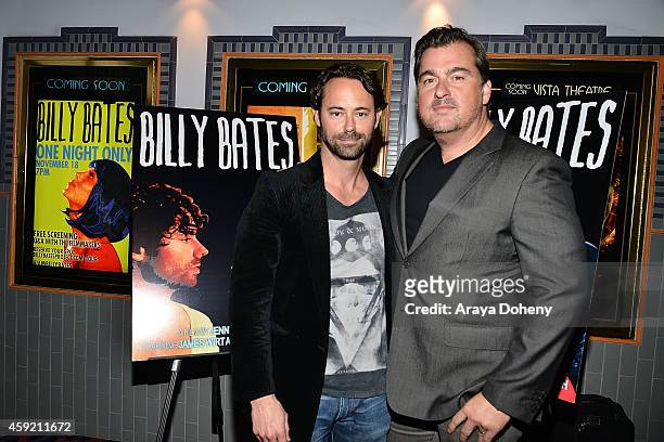 James Wirt and Burton Machen attend the BILLY BATES LA Premiere Directed By Jennifer DeLia, Starring James Wirt And Savannah Welchl, Produced By...