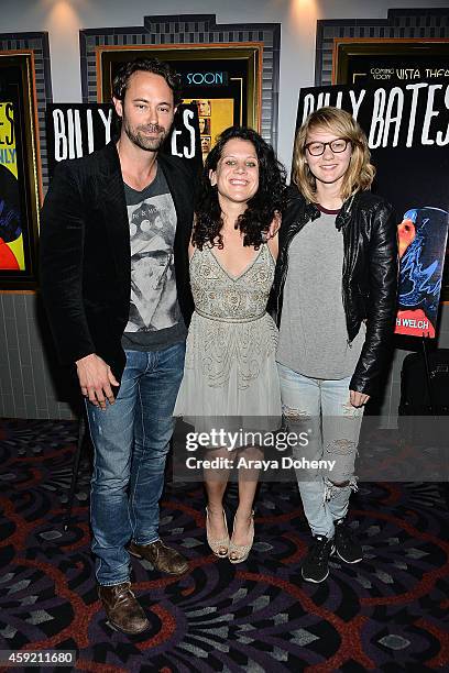 James Wirt, Jennifer DeLia and Ryan Simpkins attend the BILLY BATES LA Premiere Directed By Jennifer DeLia, Starring James Wirt And Savannah Welchl,...