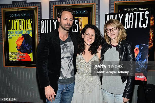 James Wirt, Jennifer DeLia and Ryan Simpkins attend the BILLY BATES LA Premiere Directed By Jennifer DeLia, Starring James Wirt And Savannah Welchl,...