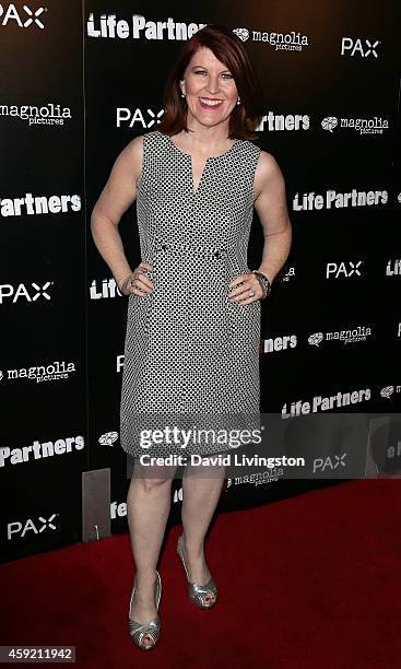 Actress Kate Flannery attends the premiere of Magnolia Pictures' "Life Partners" at ArcLight Hollywood on November 18, 2014 in Hollywood, California.