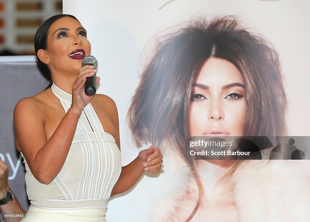 Kim Kardashian Promotes Her New Fragrance "Fleur Fatale" In Melbourne