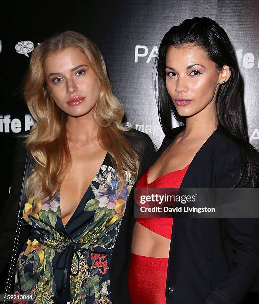 Models Tanya Mityushina and TK attend the premiere of Magnolia Pictures' "Life Partners" at ArcLight Hollywood on November 18, 2014 in Hollywood,...