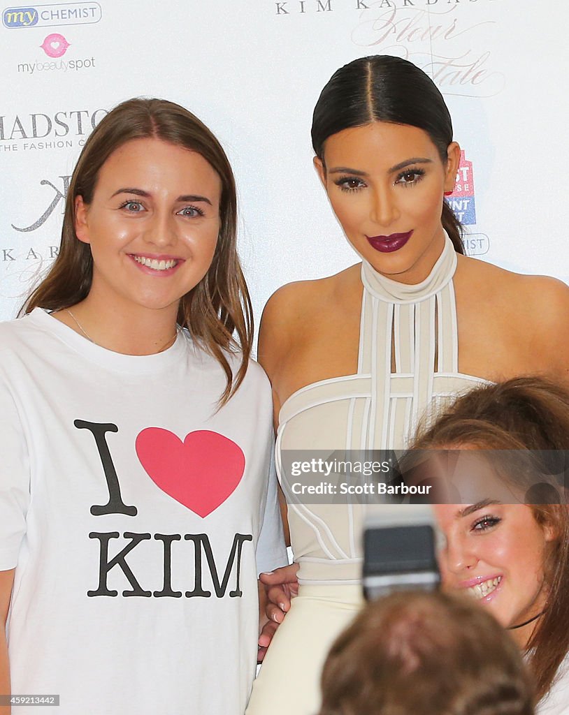 Kim Kardashian Promotes Her New Fragrance "Fleur Fatale" In Melbourne