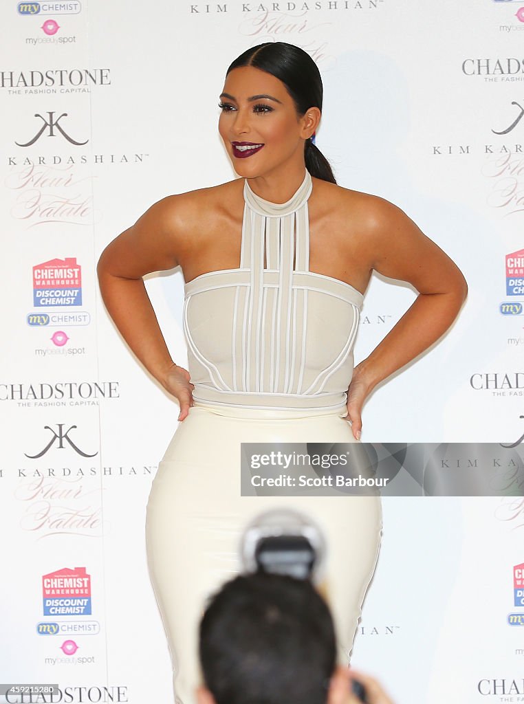 Kim Kardashian Promotes Her New Fragrance "Fleur Fatale" In Melbourne