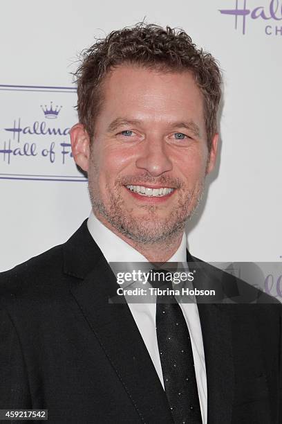 James Tupper attends the Hallmark Hall of Fame 'One Christmas Eve' Los Angeles premiere at Fig & Olive Melrose Place on November 18, 2014 in West...