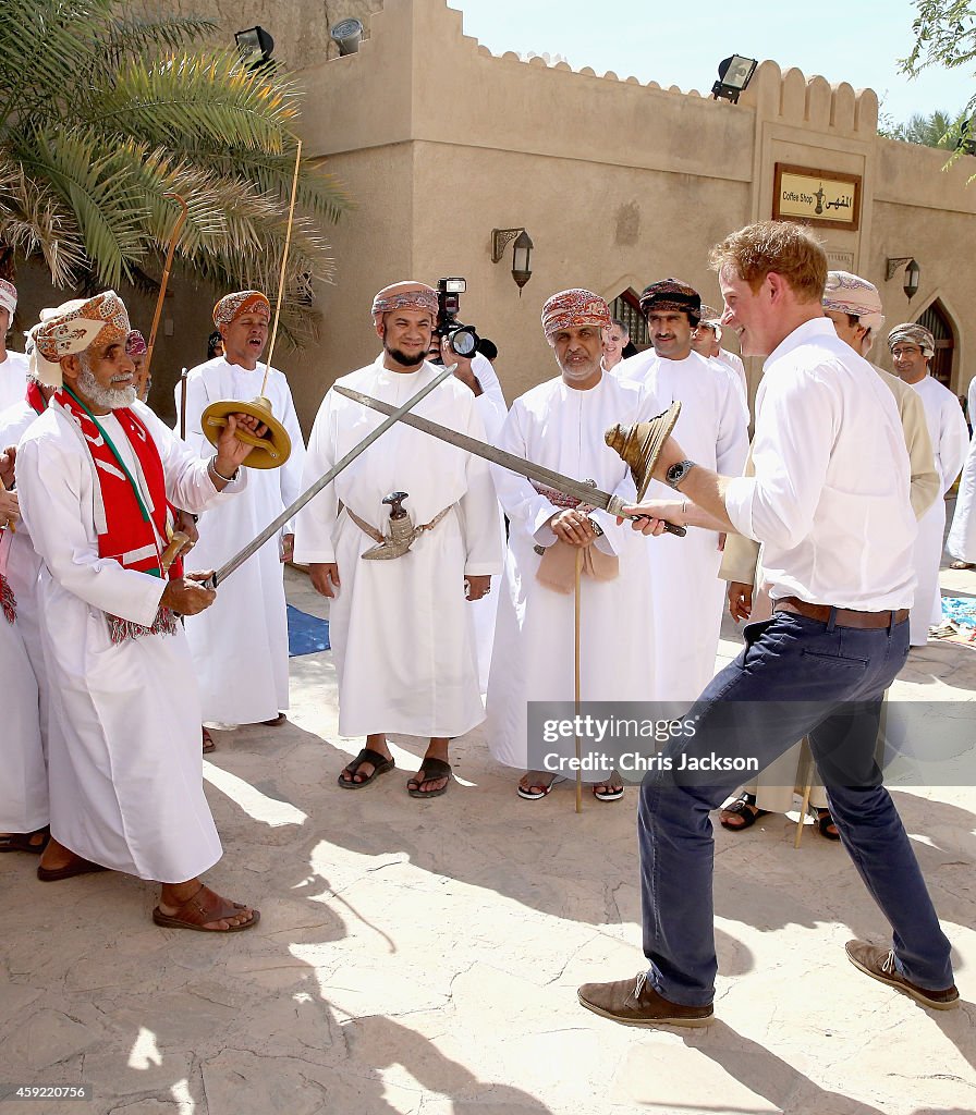 Prince Harry Visits Oman - Day 2