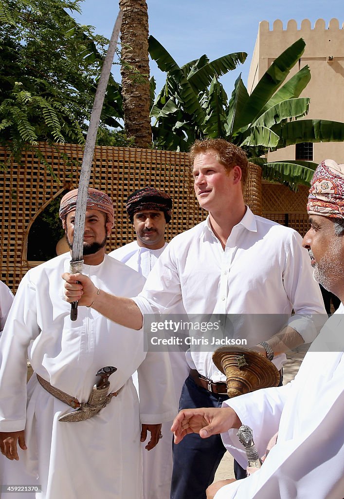 Prince Harry Visits Oman - Day 2