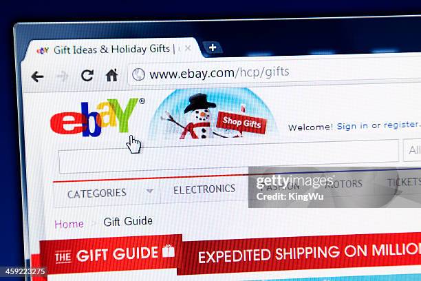 ebay webpage on browser - ebay shopping stock pictures, royalty-free photos & images