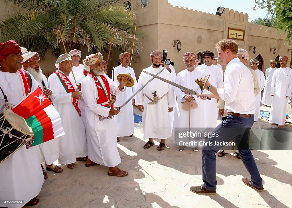 Prince Harry Visits Oman - Day 2