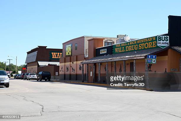 famous wall drug in south dakota - terryfic3d stock pictures, royalty-free photos & images