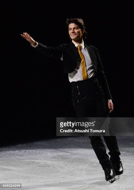 Stephane Lambiel of Switzerland performs his routine in the Gala exhibition during All Japan Figure Skating Championships at Saitama Super Arena on...