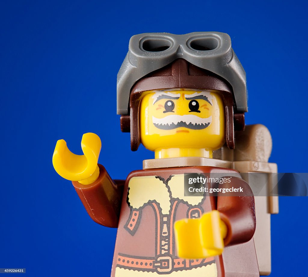 Lego Mini Racers Pilot Lego Minifigures Pilot High-Res Stock Photo - Getty Images