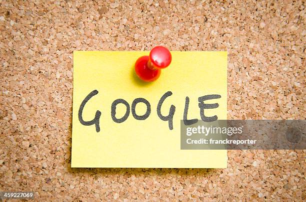 google keyword on post it note - google facebook stock pictures, royalty-free photos & images