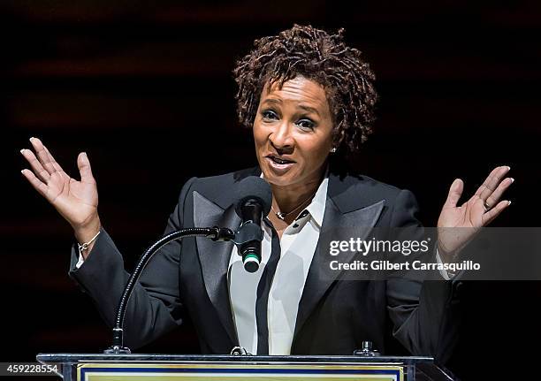 Comedian/actress Wanda Sykes hosts during the 2014 Marian Anderson Award Gala honoring Jon Bon Jovi at Kimmel Center for the Performing Arts on...