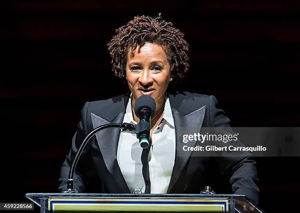 Comedian/actress Wanda Sykes hosts during the 2014 Marian Anderson Award Gala honoring Jon Bon Jovi at Kimmel Center for the Performing Arts on...