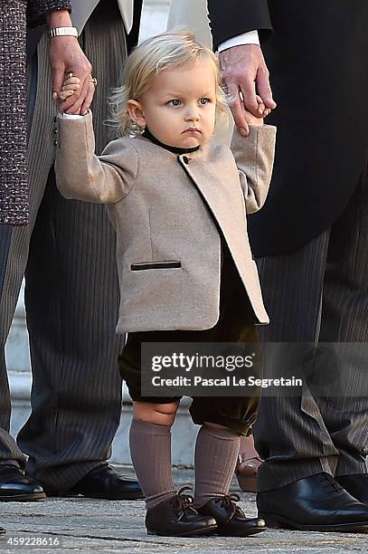 Sacha Casiraghi attends the Monaco National Day Celebrations in the Monaco Palace Courtyard on November 19, 2014 in Monaco, Monaco.