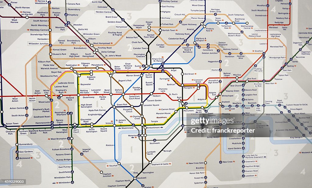 Mapa do Metrô-estação de metrô de metrô