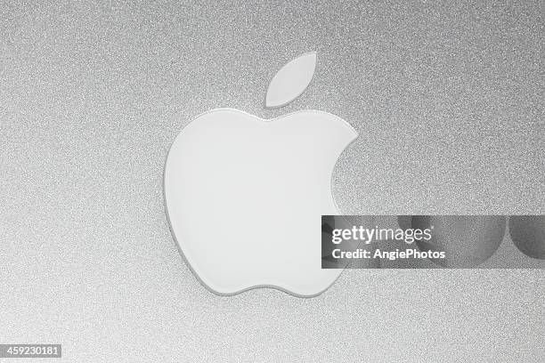 logotipo de apple macintosh - apple macintosh fotografías e imágenes de stock