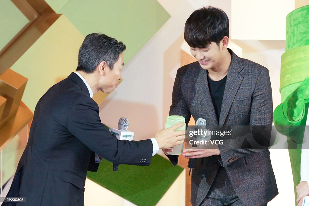 Kim Soo Hyun Attends Nature's Bounty Greater China Region Press Conference In Shanghai