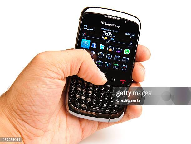 ブラック曲線の 3 g -9300 - blackberry ストックフォトと画像