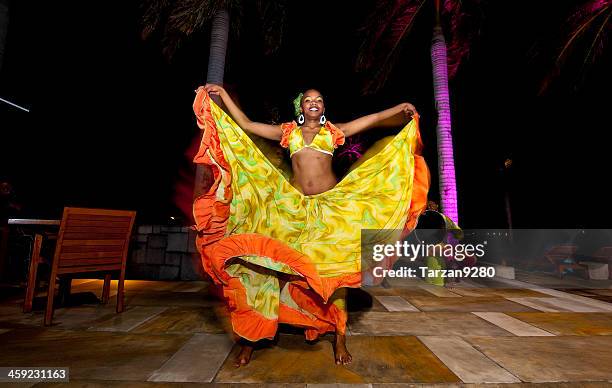 mauritian sega dancer - sega dancing stock pictures, royalty-free photos & images