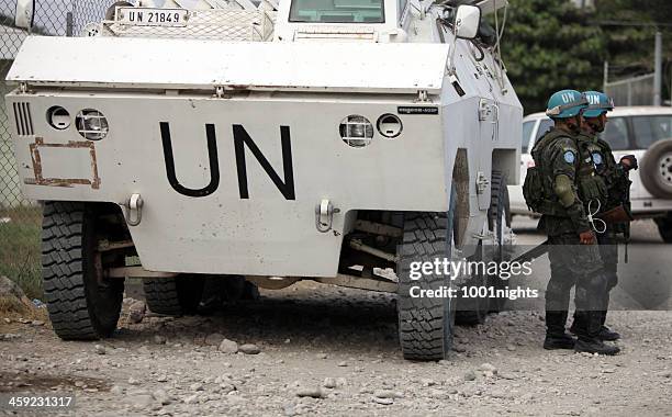 one camp, haiti - verenigde naties stockfoto's en -beelden