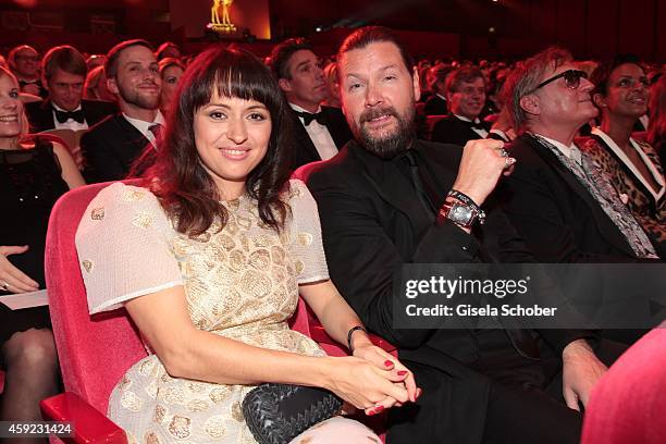 Rea Garvey and his wife Josephine during the Bambi Awards 2014 on November 13, 2014 in Berlin, Germany.