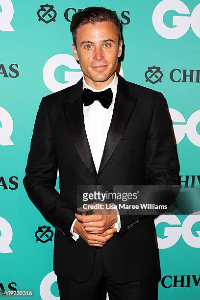 James Tobin arrives for the GQ Men Of The Year Awards 2014 at The Ivy on November 19, 2014 in Sydney, Australia.