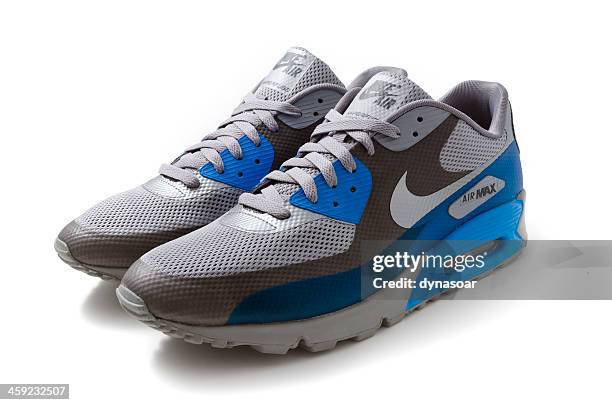 nike air max 90 trainers - nike designer label stock pictures, royalty-free photos & images