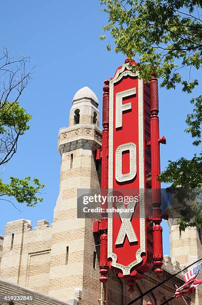 fox theatre - peachtree street stock-fotos und bilder