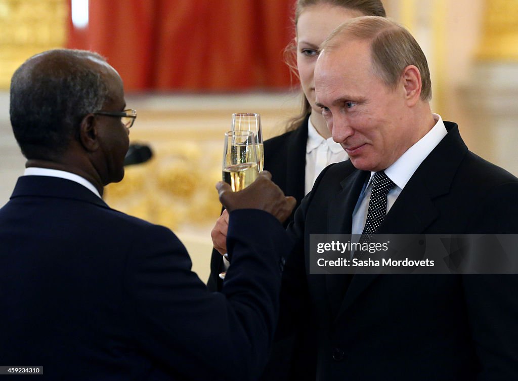 Russian President Vladimir Putin Receives Credentials From Ambassadors