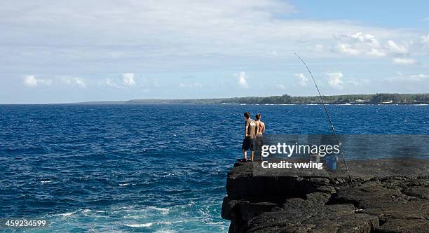 fishing the big island - hilo stock pictures, royalty-free photos & images