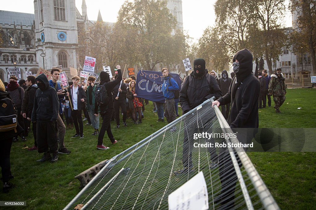 A National Day Of Protest Is Held As Students Demonstrate Over Tuition Fees