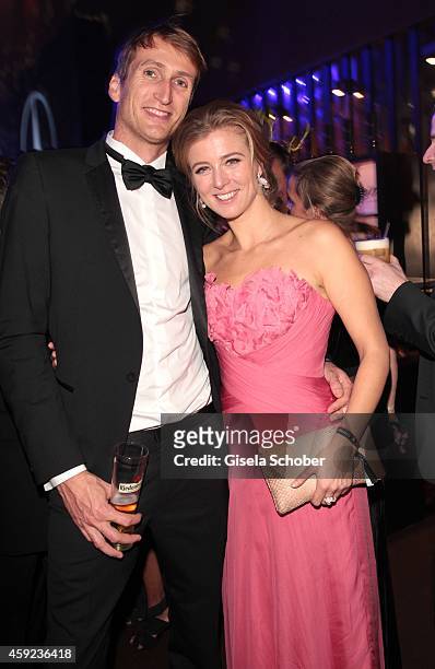 Nina Eichinger and her boyfriend Fritz Meinikat during the Bambi Awards 2013 after show party on November 13, 2014 in Berlin, Germany.