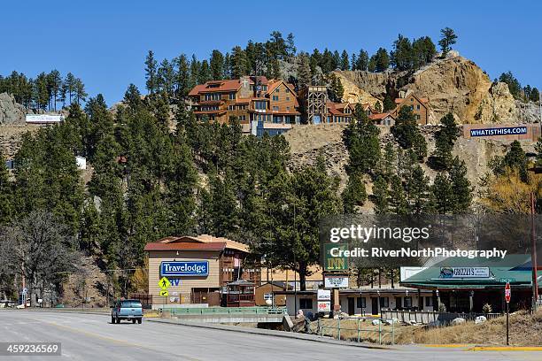 main street, keystone, south dakota - keystone south dakota stockfoto's en -beelden