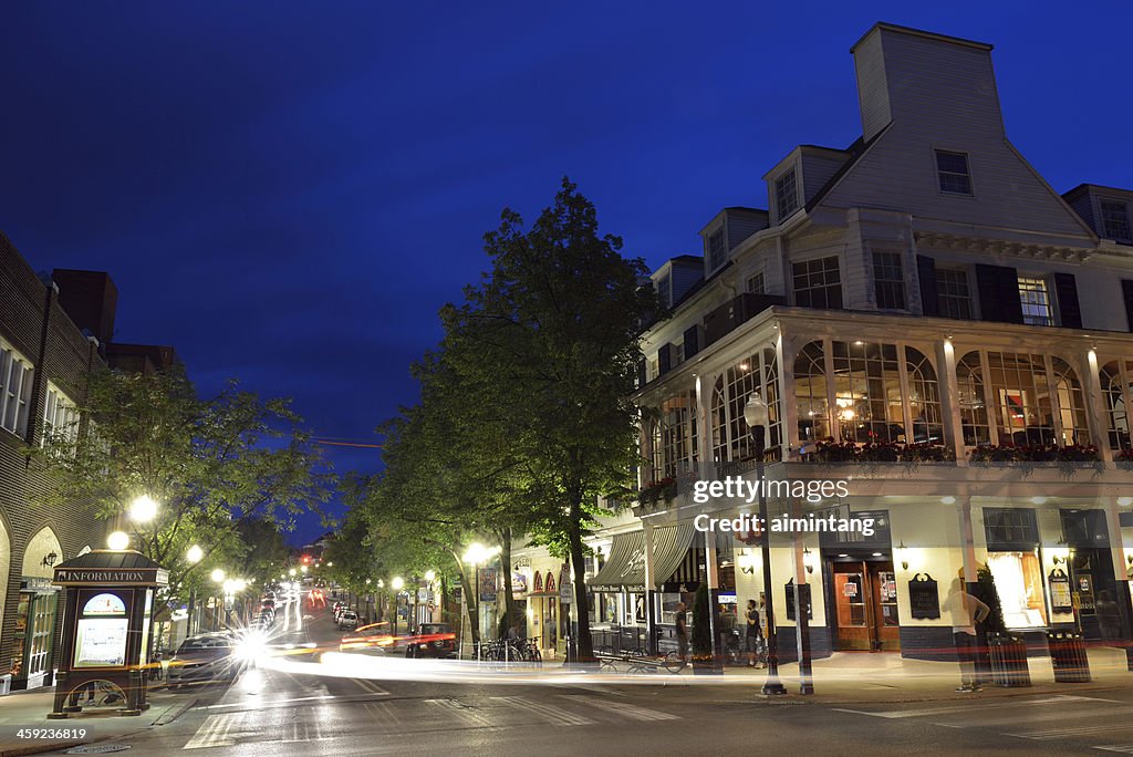 Night View of State College Downtown