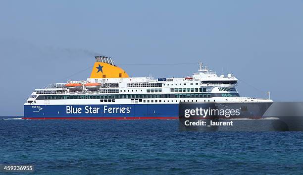 greek ferry - ship fumes stock pictures, royalty-free photos & images