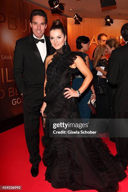 Michael Stich and his wife Alexandra during the Bambi Awards 2014 on November 13, 2014 in Berlin, Germany.