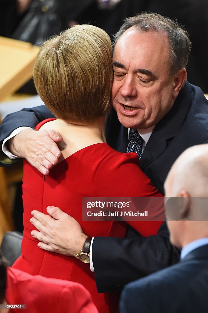 Nicola Sturgeon Is Voted In As Scotland's First Minister