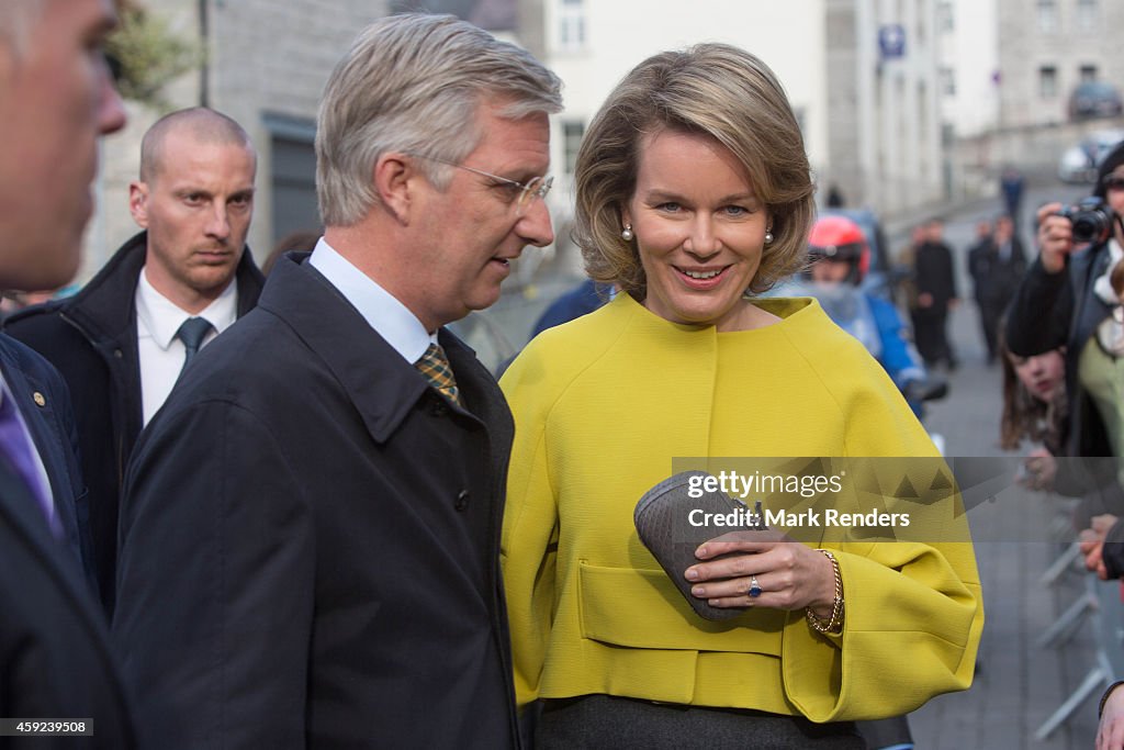 King Philippe Of Belgium and Queen Mathilde Of Belgium On A one Day Visit In Namur