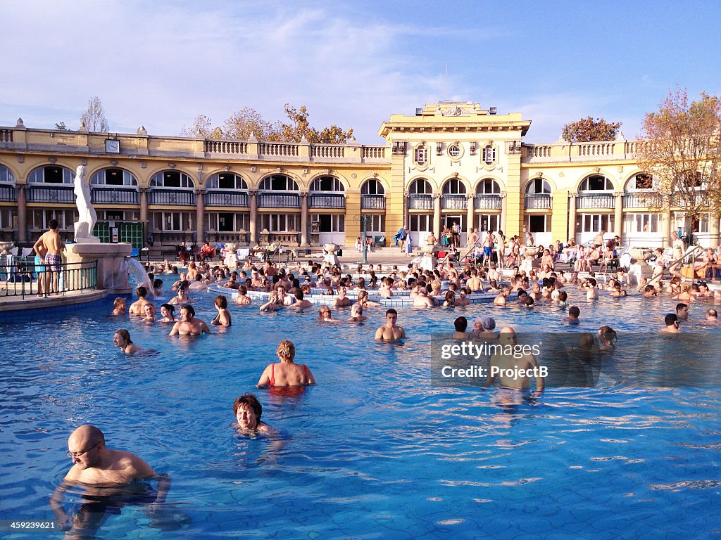 Szechenyi Thermal Baths in Budapest, Hungary