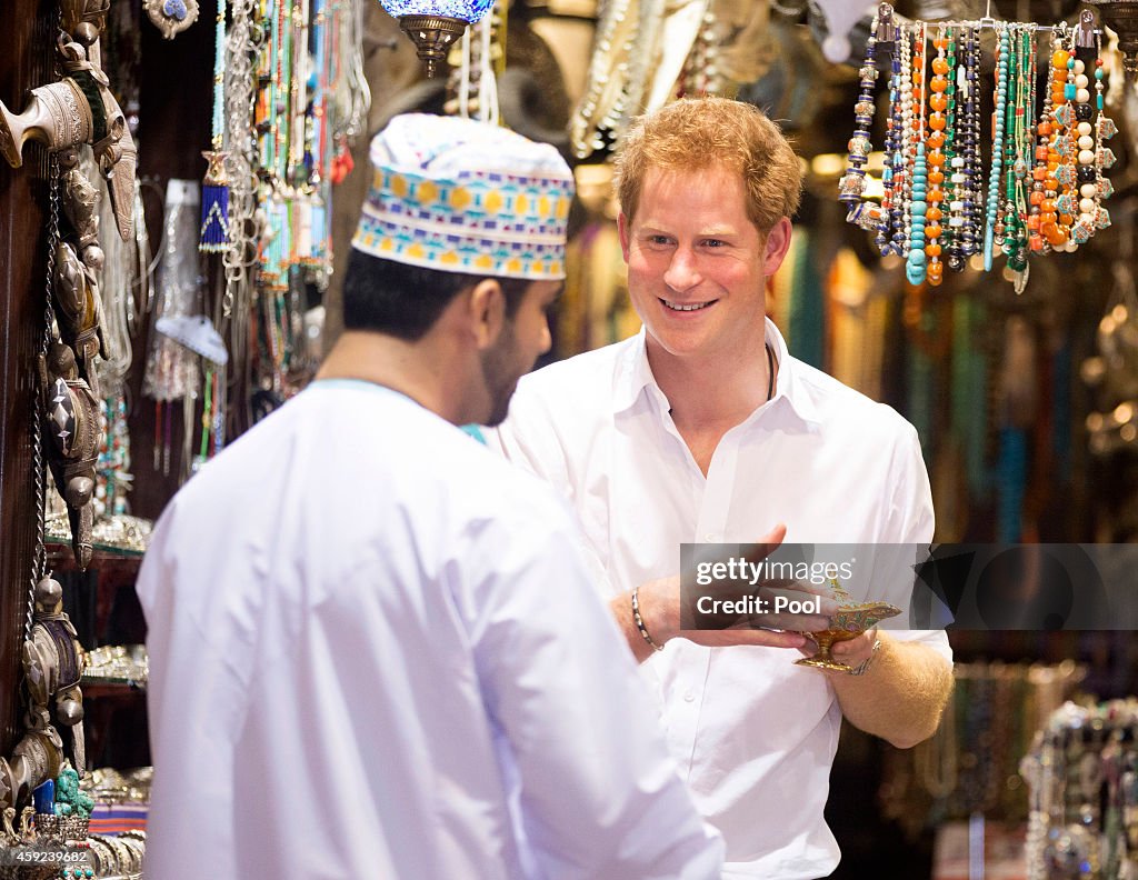 Prince Harry Visits Oman - Day 2