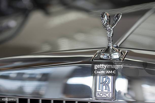 rolls royce hood - rolls royce hood ornament stock pictures, royalty-free photos & images
