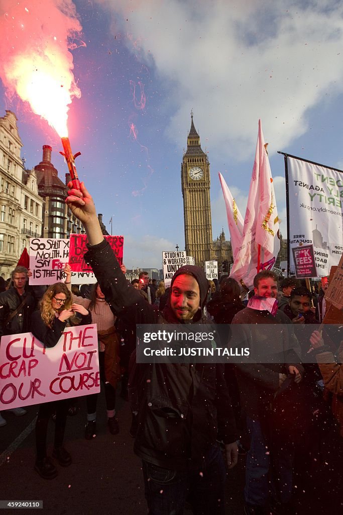 BRITAIN-EDUCATION-UNIVERSITY-PROTEST